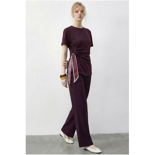 T-shirt en Broek Set van Twee Stukken met Accessoire Detail