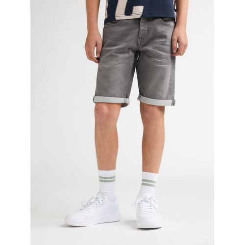 Petrol Industries - Jongens Jackson denim jogger short Gonzaga - Grijs