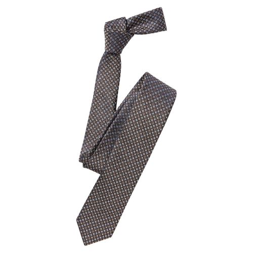 Krawatte VENTI "VENTI Krawatte Print", Herren, braun, 100% Seide, Krawatten