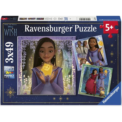 Puzzle RAVENSBURGER "Disney Wish", bunt, Puzzles, KinderB:21cm H:21cm, Pappe, Made in Europe, B:21cm H:21cm
