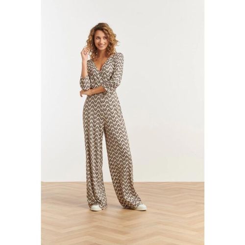 Smashed Lemon 25061 e jumpsuit met schelpenprint |