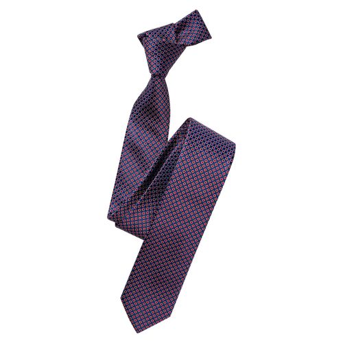 Krawatte VENTI "VENTI Krawatte gemustert", Herren, blau (rot), 100% Seide, Krawatten
