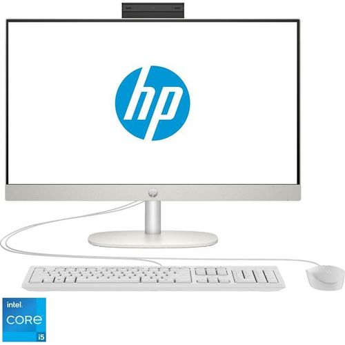 HP ProOne 240 G10 All-in-One-System mit Intel® Core™ i5-1335U-Prozessor bis zu 4,6 GHz, 23,8", Full HD, IPS, 16 GB DDR4, 512 GB SSD, Intel® Iris® Xe Graphics, Free DOS, Weiß