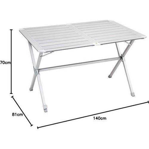 Famanu Campingtisch höhenverstellbar - 81 x 140 cm