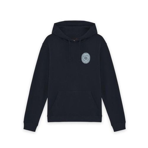 Lyle and Scott Borders lable grafic hoodie navy
