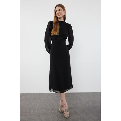 Dames midi-jurk met print, lang, geschikt voor overdag en 's avonds.