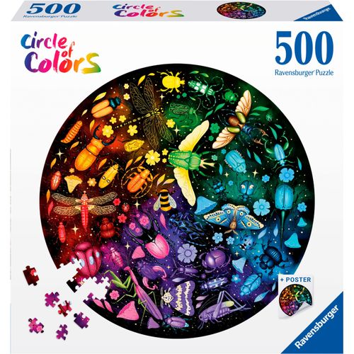 Puzzle RAVENSBURGER "Insekten", bunt, Puzzles, KinderØ:52cm, Pappe, Motiv, Made in Europe, Ø:52cm