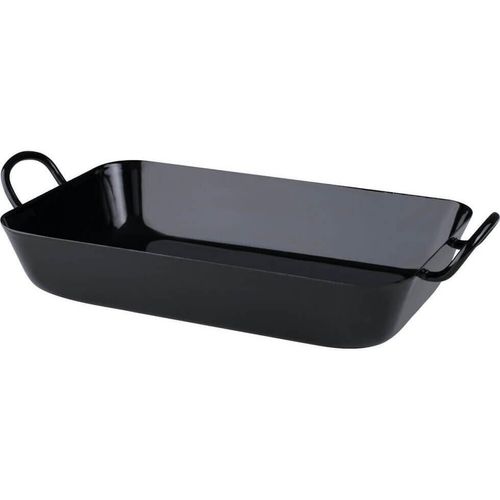 Riess Oma´s Bratpfanne 50/28cm Brat/Backform Emaille schwarz