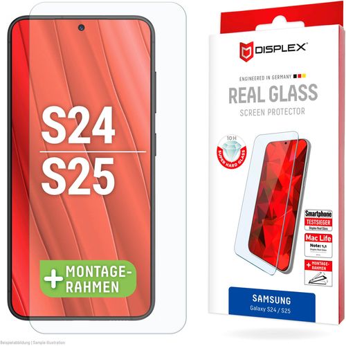 DISPLEX Displayschutzglas "Real Glass", transparent, B:9,3cm H:1,5cm T:20,1mm, Displayfolien, Displayschutzfolie Displayschutz kratzer-resistent 10H splitterfest