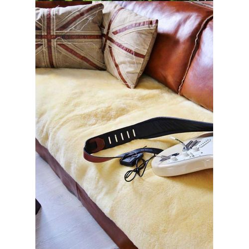Bettauflage 180 x 90 cm aus Lammfell pflanzliche Gerbung -