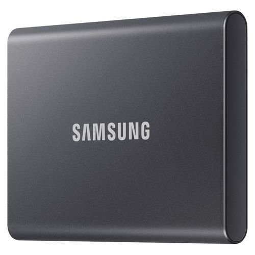Samsung Portable SSD T7, 2 TB, USB Typ-C, 3.2 Gen 2 (3.1 Gen 2), 1050 MB/s, Passwortschutz, Grau