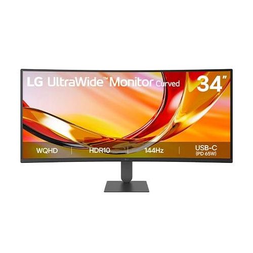 LG UltraWi™ 34 ″ 144 Hz WQHD Curved (1.800R) Monitor 34U640B mit USBC, HDR 10 und sRGB 99% (typ.) 34U640BB