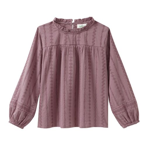 Mädchen Bluse mit Stickerei