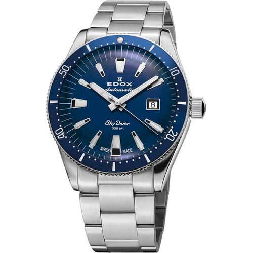Edox Skydiver Automatic Men's Watch – 80126-3BUM-BUIN – Limited Edition – 42 mm – Blue Dial