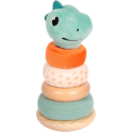 Stapelspielzeug SMALL FOOT "Stapelturm, Dino", bunt, Stapelspielzeug, BabyH:21cm Ø:11cm, Holz, H:21cm Ø:11cm