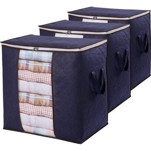 Famanu Aufbewahrungsbox Faltbare Aufbewahrungskisten - 3er Set, 50 x 36 x 50 cm