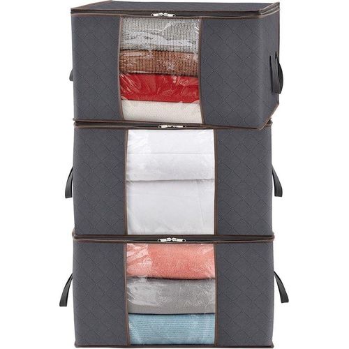 Famanu Aufbewahrungsbox Faltbare Aufbewahrungskisten - 3er Set 90L