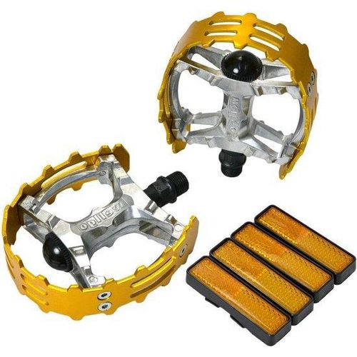 Famanu Fahrradpedale Old School BMX MTB XC-II Bear Trap 9/16" - Gold