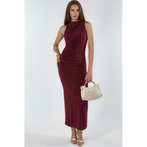 Gekruiste Detail Bodycon Maxi Jurk