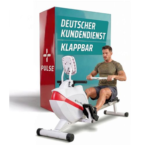 SportPlus I Rudergerät I für zuhause, Rudermaschine klappbar, Rudergerät leise, Rudergerät Magnet, Fitnessgerät rudern, SP-MR-008