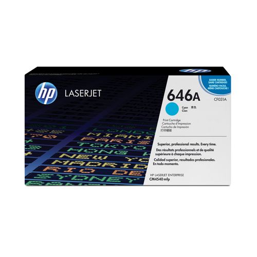 CF031A HP 646A CLJ Cartridge cyan 12.500