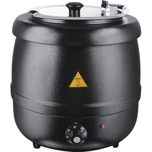 Elektrischer Suppentopf, schwarz, 10 Liter