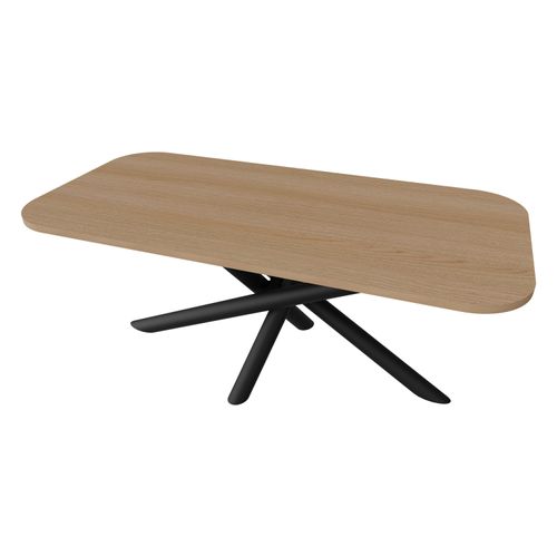 Esstisch OLO 185 Lindenberg – Runder Design Tisch mit Spinnenfuß für Esszimmer, Küche und Wohnbereich