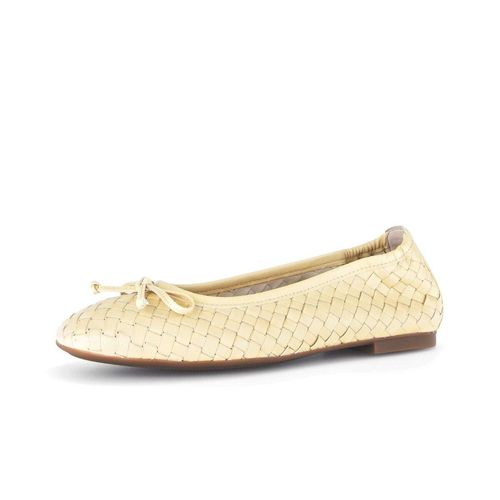 Ballerina GABOR "Eleganter Ballerina", Damen, Gr. 40,5, gelb, Schuhe Ballerina
