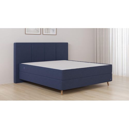 BRUNO Boxspringbett Premium 240x200cm in Blau | Matratzen-Härtegrad: Link H3 / Rechts H3 | mehrfach ausgezeichnet in Design & Qualität