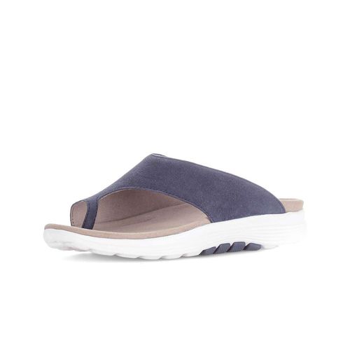 Zehentrenner GABOR "Zehentrenner", Damen, Gr. 40, blau, Schuhe Zehentrenner