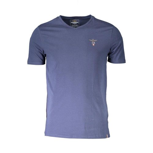 Aeronautica Militare Blauw Katoenen Heren T-shirt