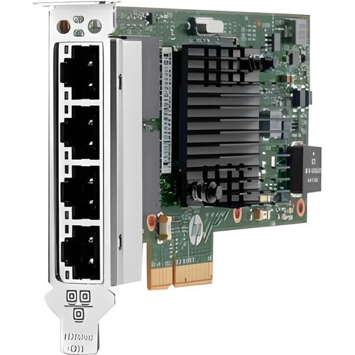 HPE Ethernet 1Gb 4-port BASE-T I350-T4V2 Adapter, Eingebaut, Kabelgebunden, PCI Express, Ethernet, 1 Mbit/s, Aluminium, Grün