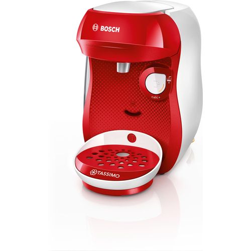 Bosch TAS1006, Pad-Kaffeemaschine, 0,7 l, Kaffeekapsel, 1400 W, Rot, Weiß