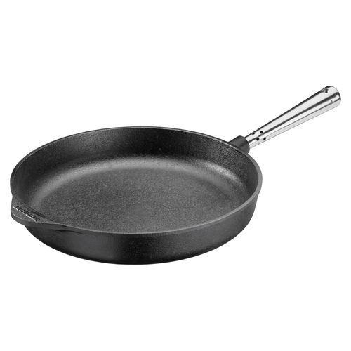 Skeppshult FRY PAN HIGH SK0005 Bratpfanne, 28 cm max. Durchmesser, Gusseisen/Gussaluminium, Induktionsherd-geeignet