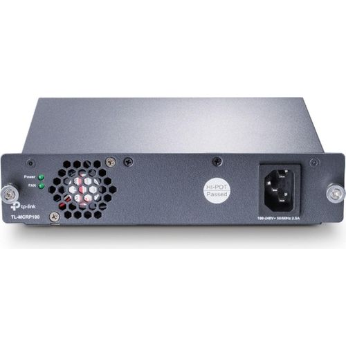 TP-Link Redundante 100-240V-Spannungsversorgung, 75 W, 100 - 240 V, 50 - 60 Hz, 1.8 A, 6,25 A, Überlastung, Überlastschutz, Kurzschluß