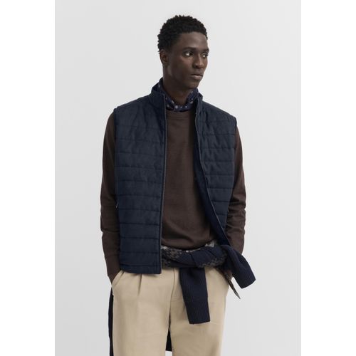 Bugatti Herren Vest Scuba met gewatteerd effect en troyerkraag