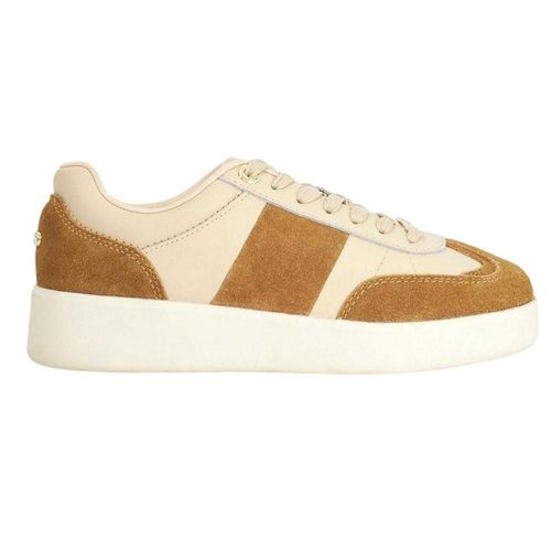 Dune London Dames Verleidelijk Suède Platform Sneakers (Bruin)