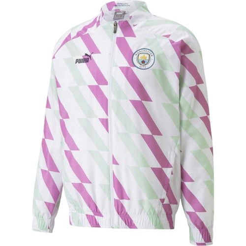 Puma Heren-anorak van Manchester City FC (voorafgaand aan de wedstrijd) (Poema Wit)