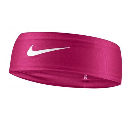 Nike Dri-FIT hoofdband (Levendig Roze/Wit)