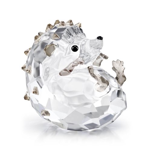 Dekofigur SWAROVSKI "Kristallfigur Sammelfigur IDYLLIA Igel", kristallweiß, grau, schwarz, Dekofiguren, Igel, Swarovski Kristall, Swarovski Kristall