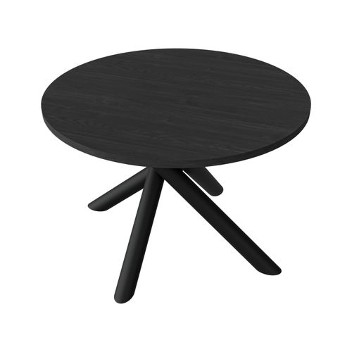 Esstisch OLO 110 Esche Portland – Runder Design Tisch mit Spinnenfuß für Esszimmer, Küche und Wohnbereich