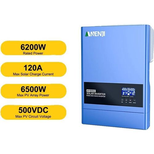 Hybridwechselrichter, reine Sinuswelle, Fernüberwachungsfähigkeit, ANJ-6200W-48V-WIFI, 220-240V, 48V