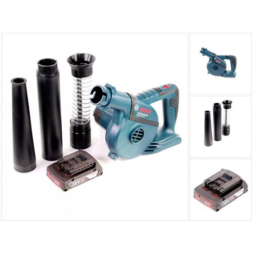 Bosch GBL 18 V-120 Akku Gebläse Laubbläser mit 1 x Bosch GBA 18 V 2,0 Ah Akku