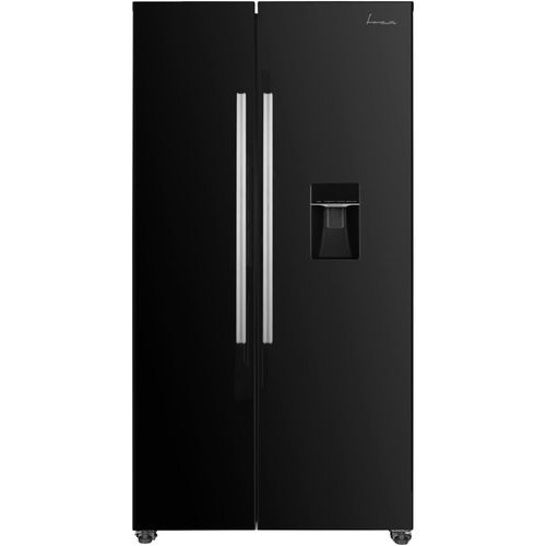Fram FSBS-HM440NFBKWDE++ Side-by-Side Kühlschrank 439 L, Wasserspender, No Frost, Schwarz