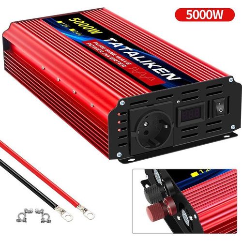 Leistungsumrichter, Eingangsspannung DC 12V, Ausgangsspannung AC 220V, Ausgangsfrequenz 50Hz, 12V 5000W 220V EU
