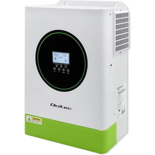 Qoltec Hybrid Off-Grid Solar Wechselrichter 6200W | 120A | 48V | MPPT | BMS | Sinus | WLAN-Option | Leistungsfaktor 1,0