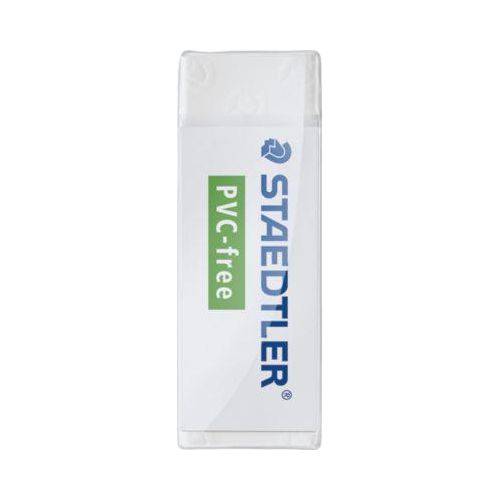 Staedtler Radierer, für Bleistifte und radierbare Buntstifte, PVC-frei, B 65 x T 23 x H 13 mm, Kunststoff, weiß