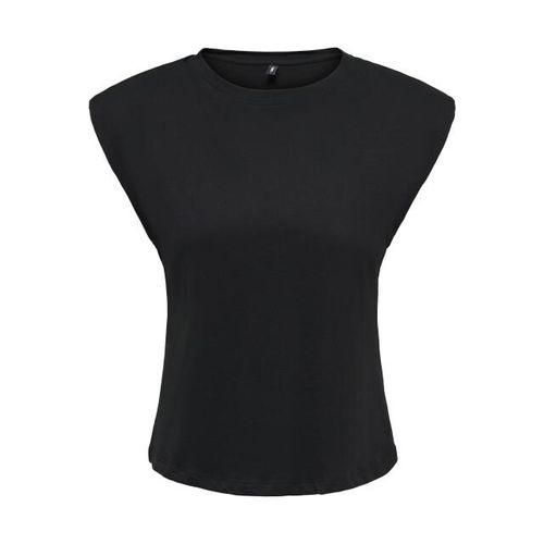 Only Esma mouwloze top met schoudervullingen