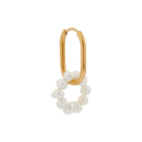 Label Kiki Oval pearl hoop