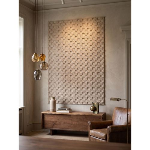 Flachgewebe-Teppich Schachbrett Beige 80x150 cm Schachbrett